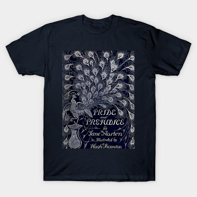Vintage Pride and Prejudice Book Cover T-Shirt by The Witch's Wolf